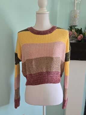 Luv Lane Striped Sweater M